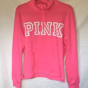Pink half zip jacket